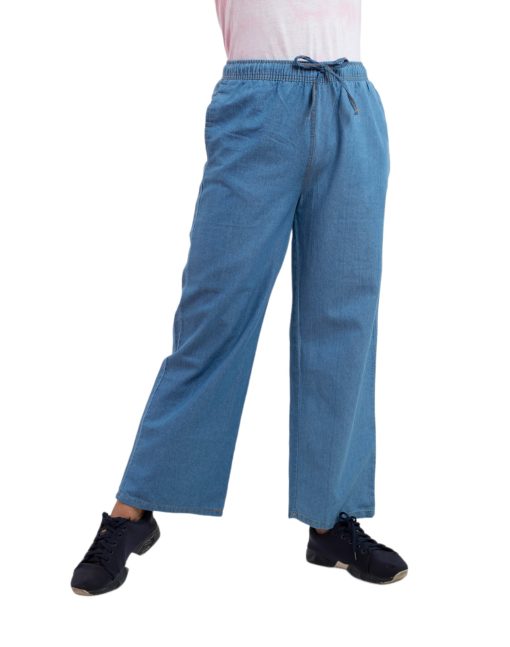 Denim Elastic Plazu (Light Blue) - Image 3