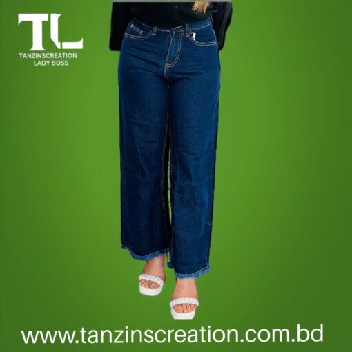 Denim Cotton Plazu (Blue) - Image 4