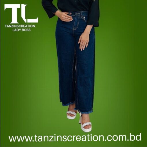 Denim Cotton Plazu (Blue) - Image 5