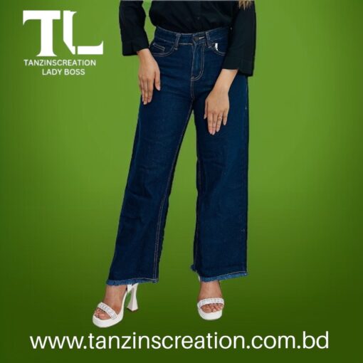Denim Cotton Plazu (Blue) - Image 3