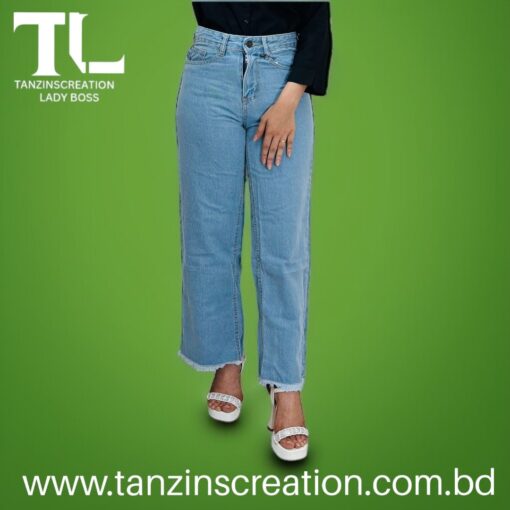 Denim Cotton Plazu(Light Blue) - Image 4