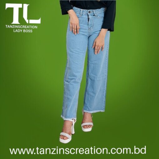 Denim Cotton Plazu(Light Blue) - Image 5