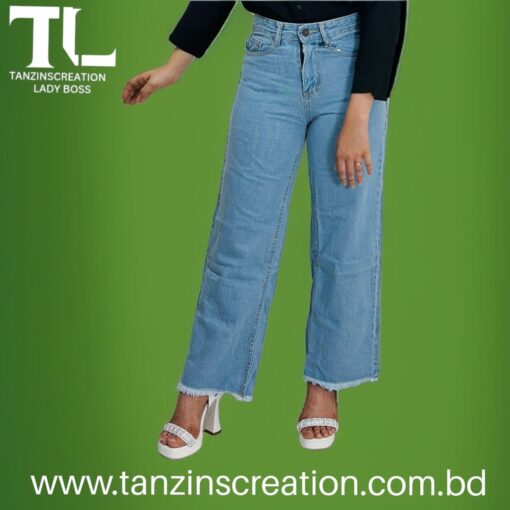 Denim Cotton Plazu(Light Blue) - Image 3