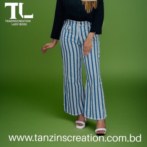 Denim Cotton Plazu (Blue Step) - Image 2