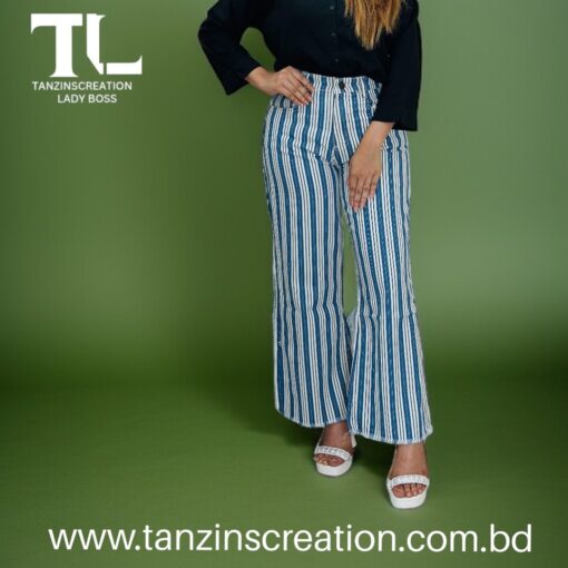 Denim Cotton Plazu (Blue Step) - Image 4