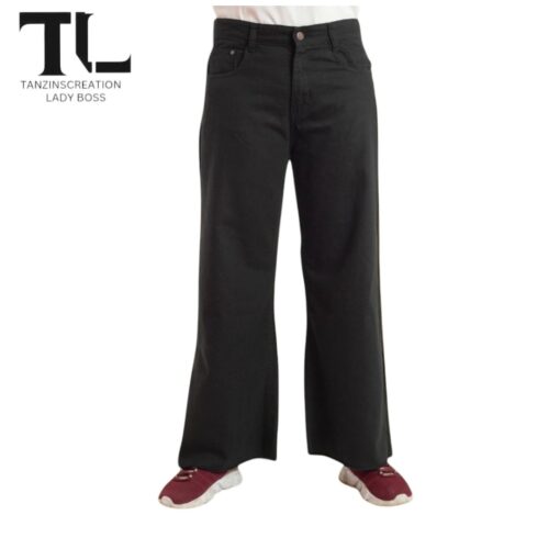 Denim Cotton Plazu (Black)