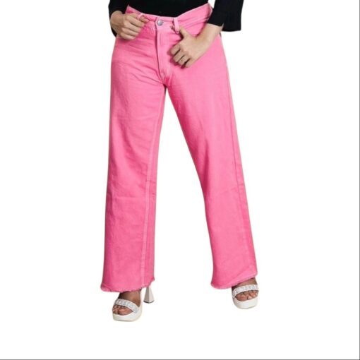 Denim Cotton Plazu (Pink)